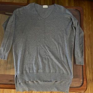 Dreamers Grey V-neck Sweater.